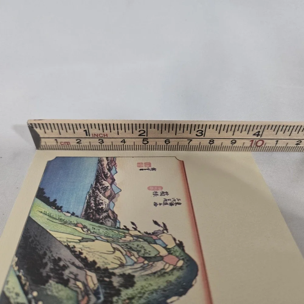 Vintage Hiroshige's Pictures Japanese Stationery Set 18 Sheets 7 Envelopes
